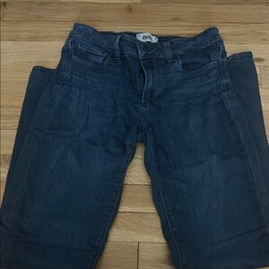 PAIGE Blue Straight Leg Jeans Classic Denim